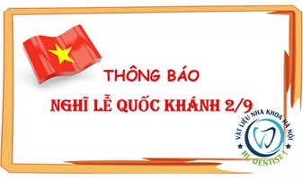 Nghỉ lễ QUỐC KHÁNH 2.9