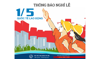 THÔNG BÁO NGHỈ LỄ 1/5