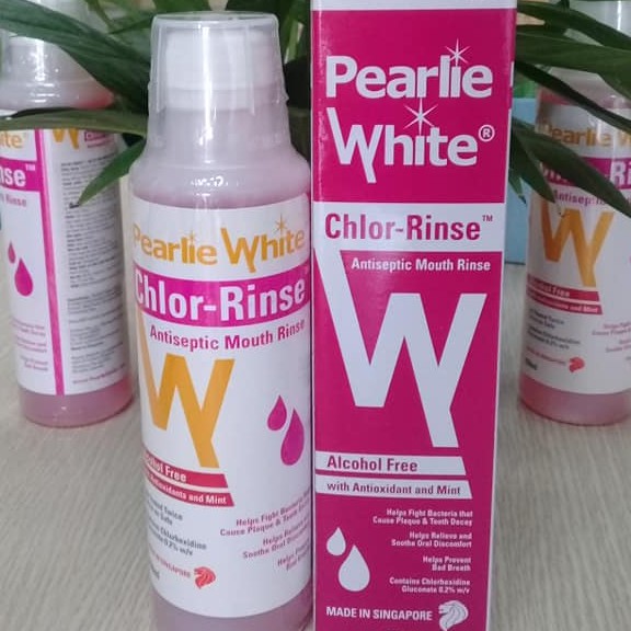 Nước súc miệng kháng khuẩn Pearlie White